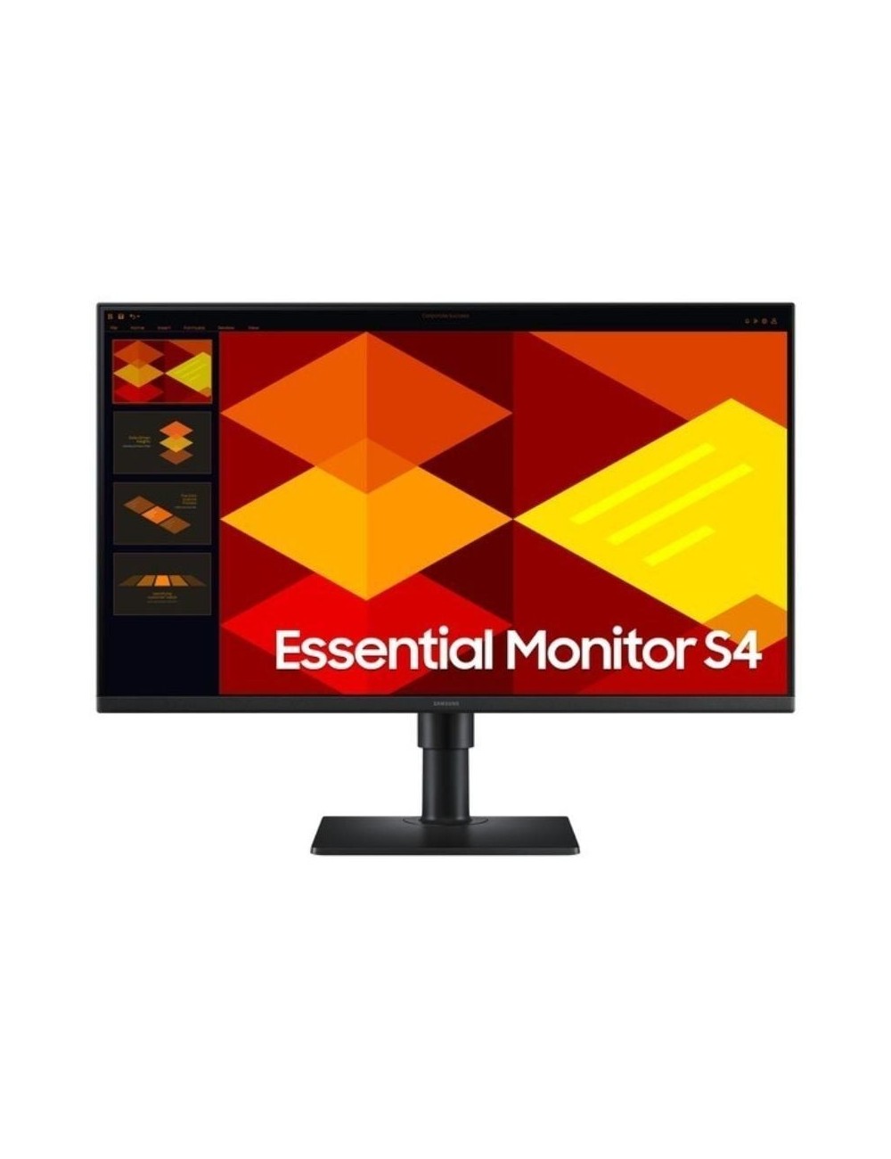 Monitor Profesional Samsung Essential Monitor S4 S27D402GAU 27'/ Full HD/ Regulable en altura/ Negro