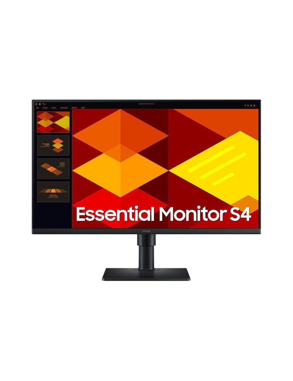 Monitor Profesional Samsung Essential Monitor S4 S27D406GAU/ 27'/ Full HD/ Multimedia/ Regulable en altura/ Negro
