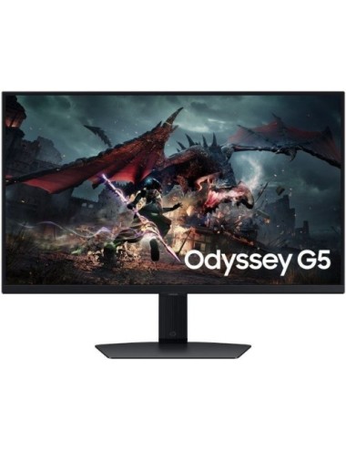 Monitor Gaming Samsung Odyssey G5 G50D S27DG502EU 27'/ QHD/ 1ms/ 180Hz/ IPS/ Regulable en Altura/ Negro