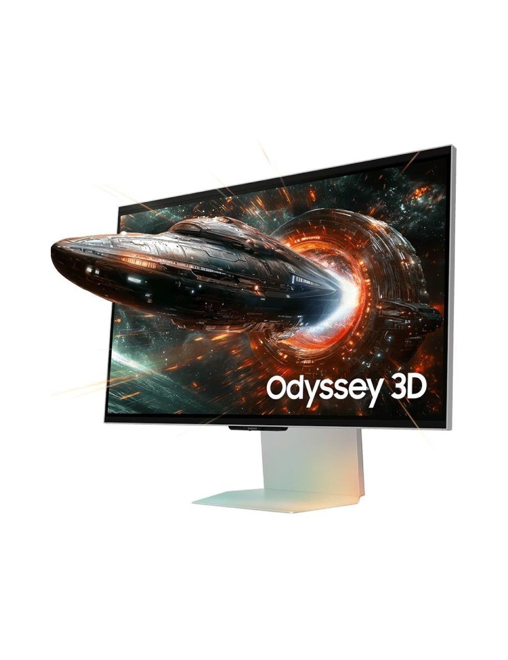 Monitor Gaming Samsung Odyssey 3D G90XF S27FG904XU 27'/ 4K/ 1ms/ 165Hz/ 3D/ Multimedia/ Regulable en altura/ Plata