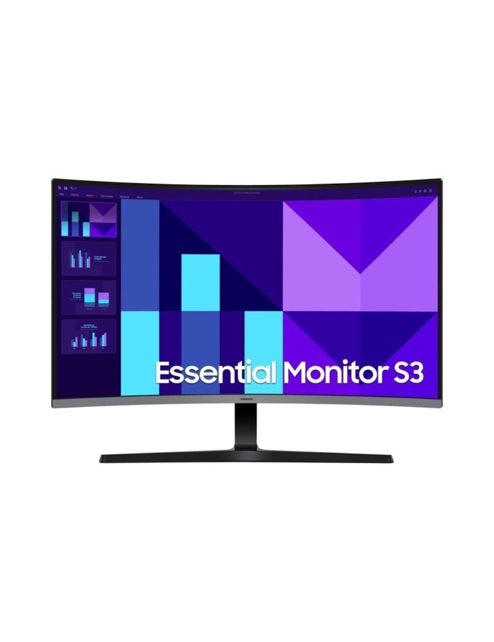 Monitor Profesional Curvo Samsung Essential S3 S39GD S32D396GAU 32'/ Full HD/ Multimedia/ Negro y Plata