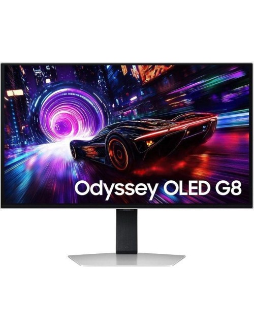 Monitor Gaming Samsung Odyssey OLED G8 G81SF S32FG810SU 32'/ 4K/ 0.03ms/ 240Hz/ QD-OLED/ Multimedia/ Regulable en altura/ Plata