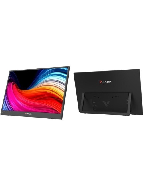 Monitor Portátil Verbatim Non-Touch Light 15.6'/ Full HD/ Multimedia/ Negro