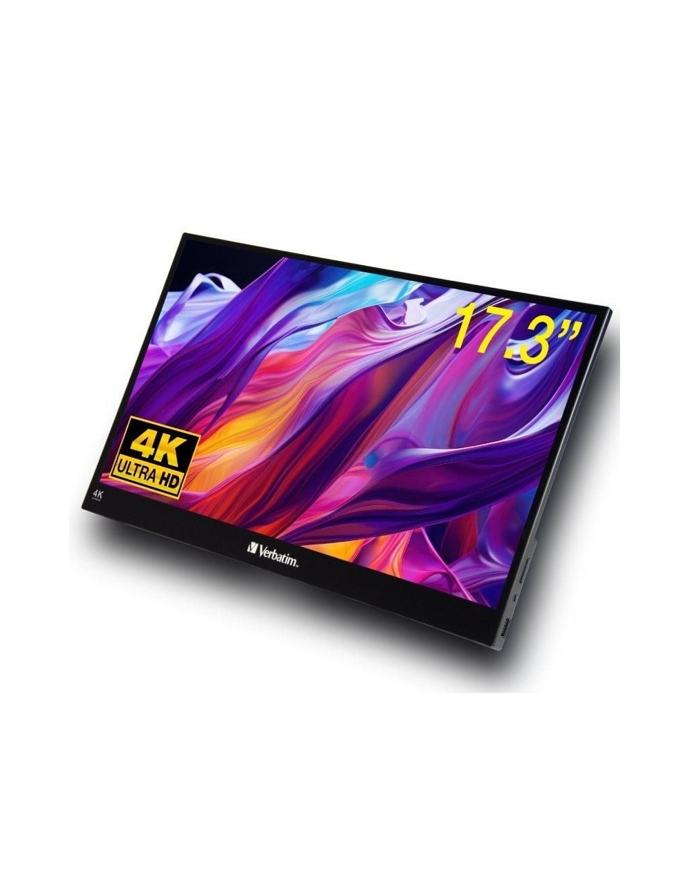 Monitor Portátil Táctil Verbatim PMT-17-4K 17.3'/ 4K/ Multimedia/ Negro