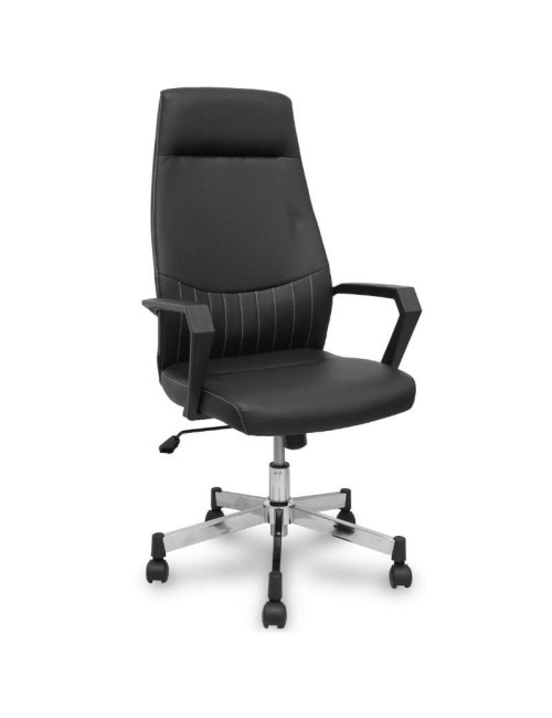 Silla de Oficina Piqueras y Crespo Opti520 520DBSP840CRRN/ Negra