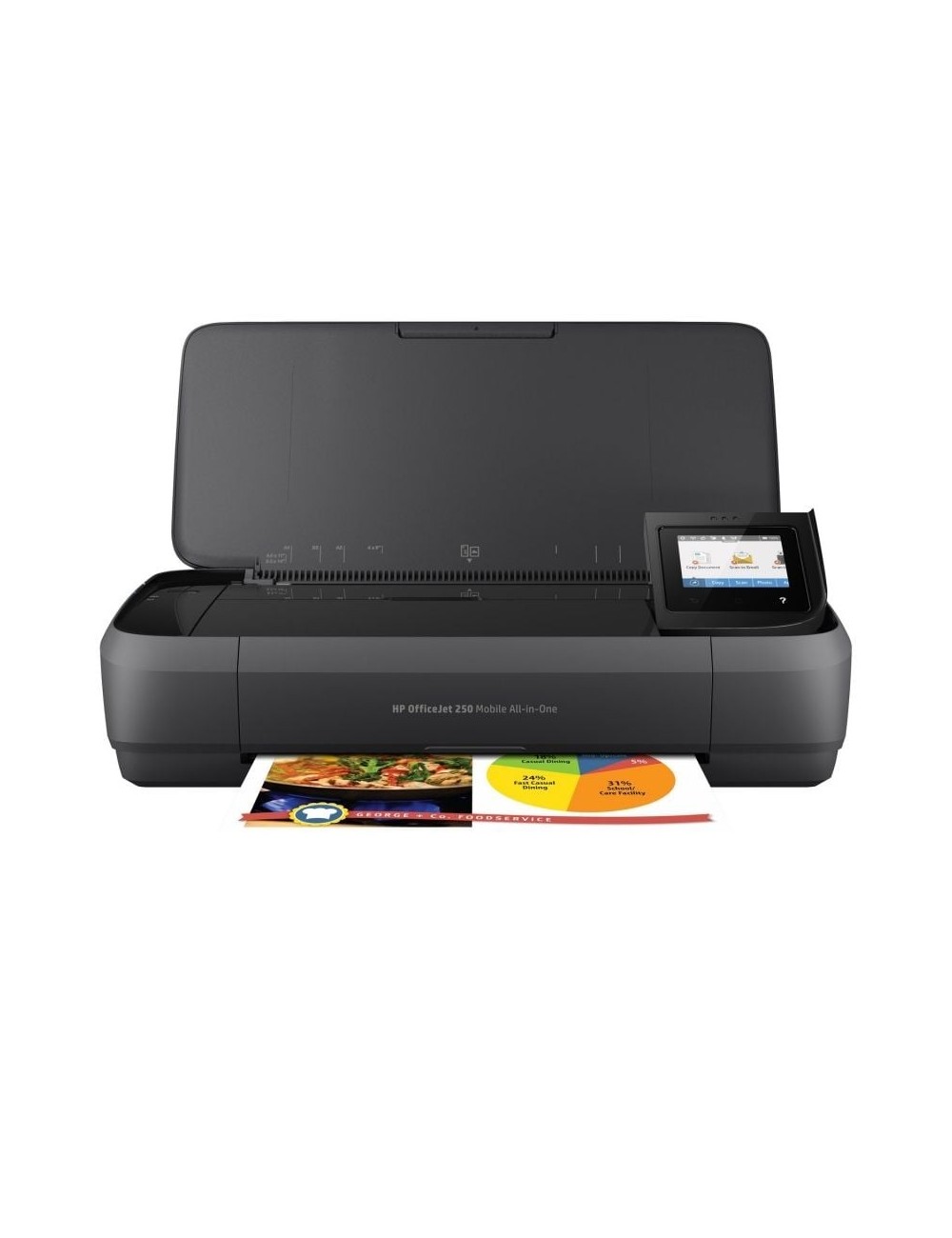 Multifunción Portátil HP Officejet 250 Mobile AIO WiFi/ Negra
