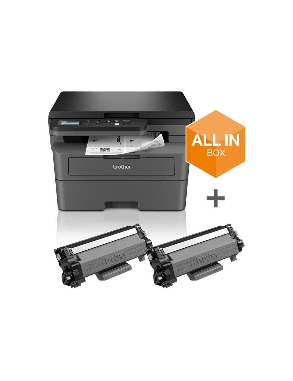 Multifunción Láser Monocromo Brother DCP-L2627DWXL WiFi/ Dúplex/ Pack impresora + consumibles XL/ Negra