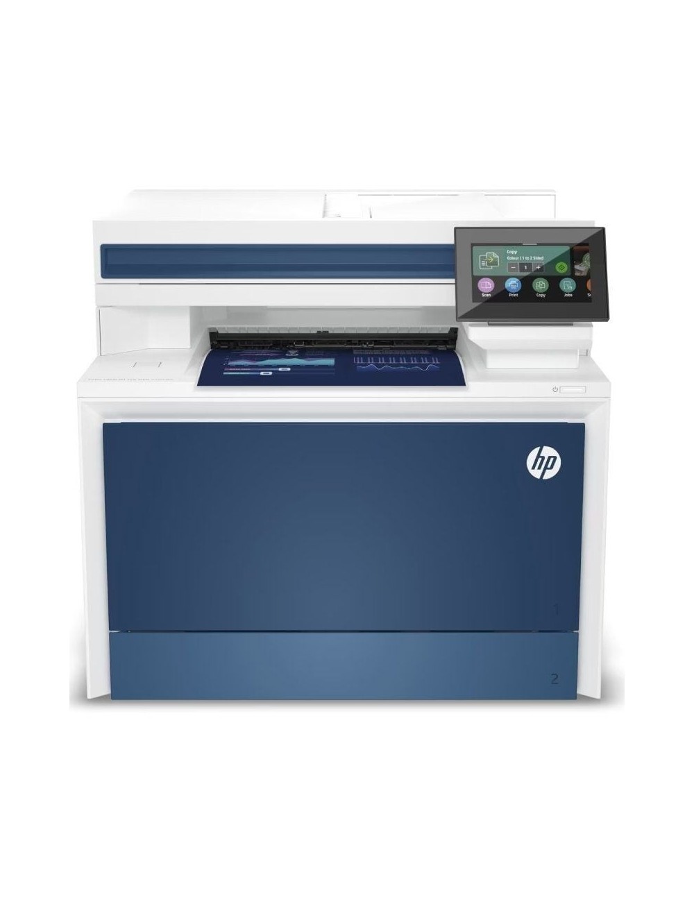 Multifunción Láser Color HP LaserJet Pro 4302fdw/ WiFi/ Fax/ Dúplex/ ADF/ Blanca y Azul