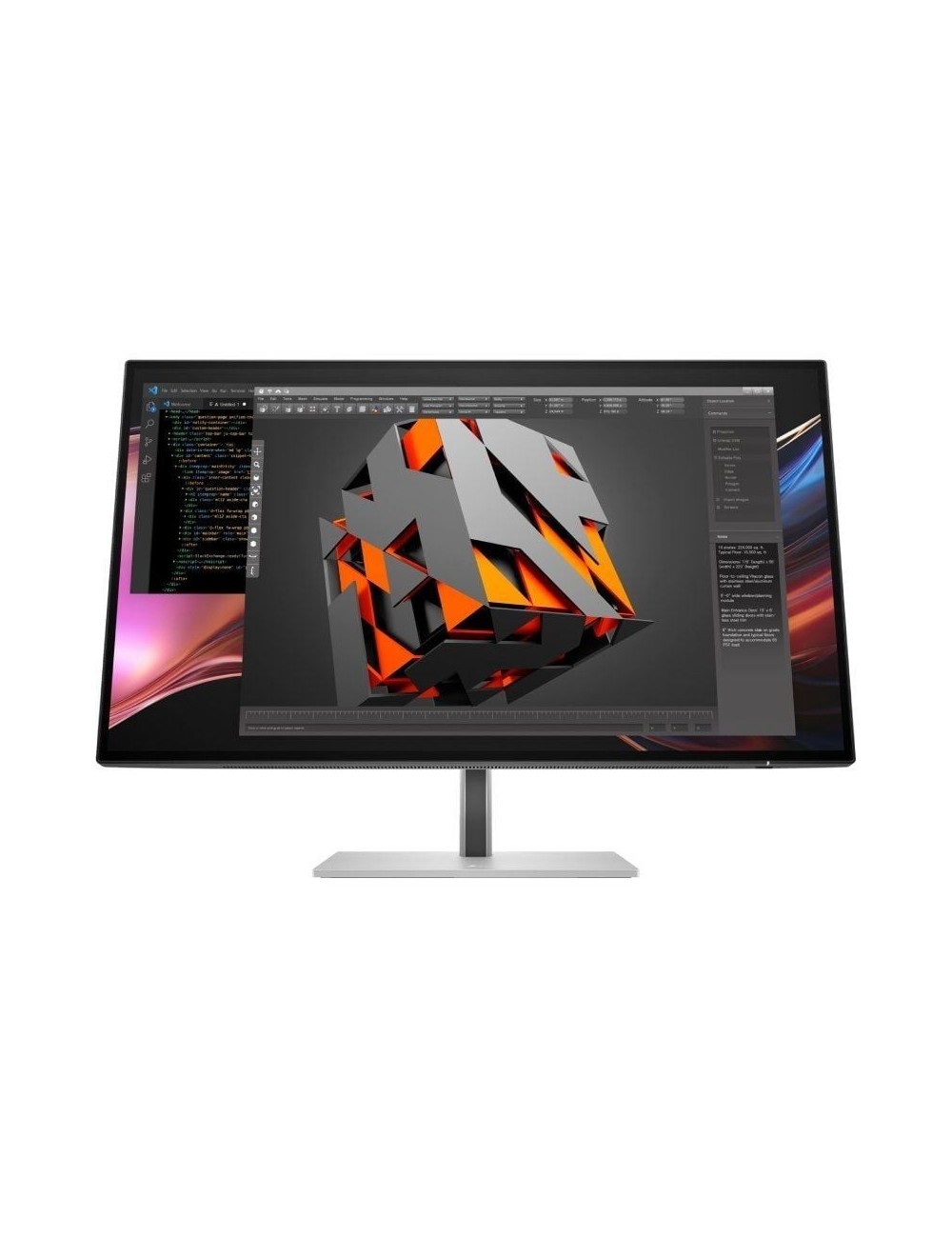 Monitor Profesional HP Pro serie 7 27'/ QHD/ Regulable en Altura/ Plata