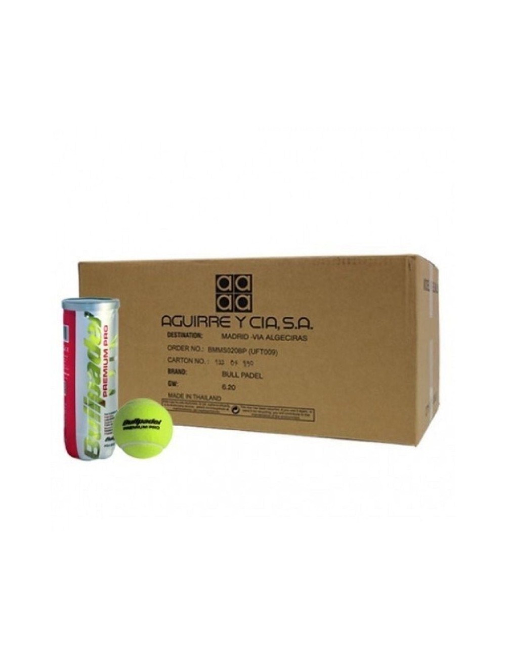 Cajón Bolas Bullpadel Premium Pro/ 24 packs de 3 unidades