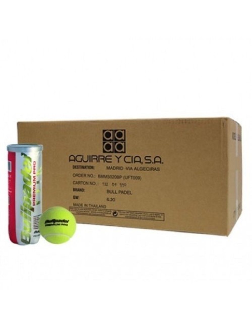Cajón Bolas Bullpadel Premium Pro/ 24 packs de 3 unidades