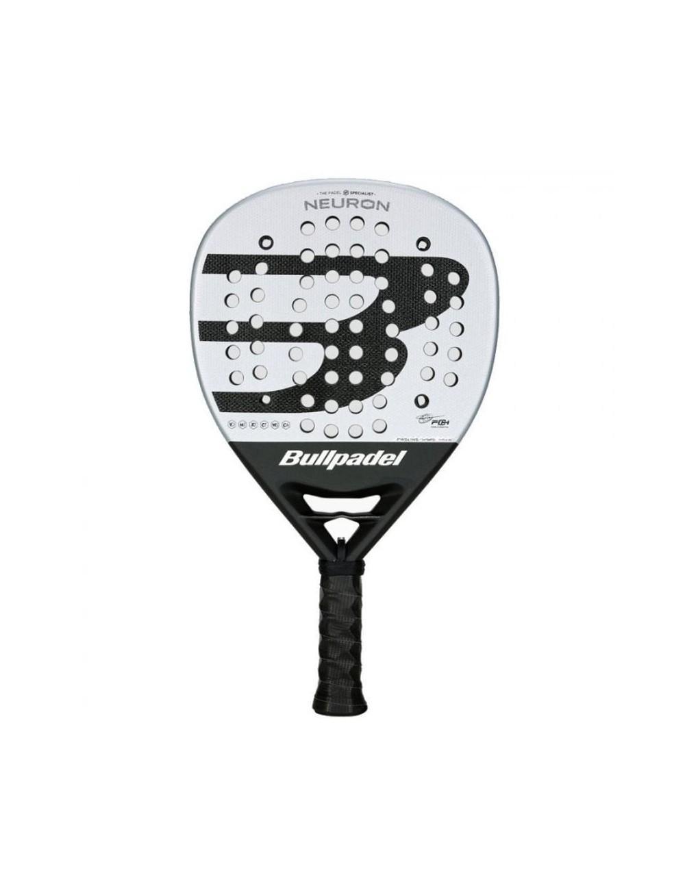 Pala de Pádel Bullpadel Neuron 2025 (Fede Chingotto)/ Blanca y Negra