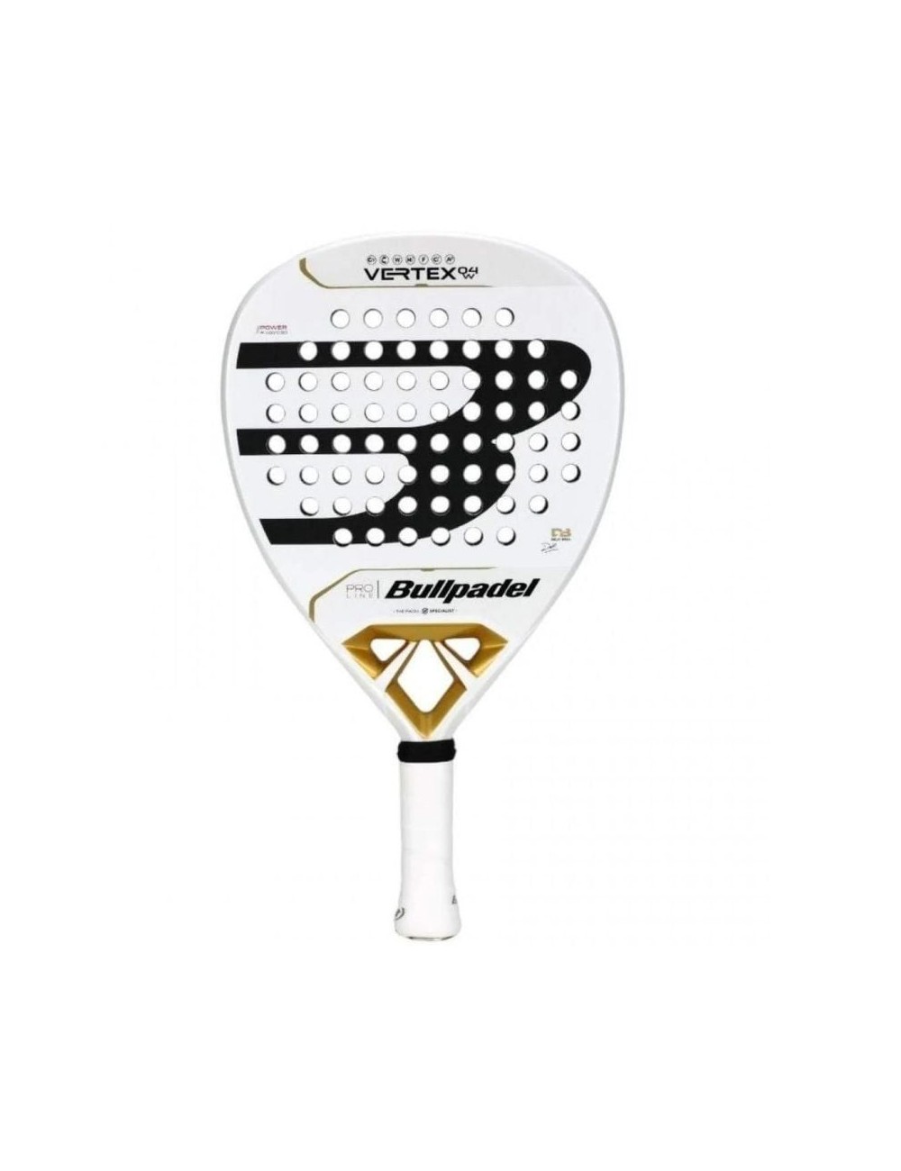 Pala de Pádel Bullpadel Vertex 04 Pro Line W 2025 (Delfi Brea)/ Blanca