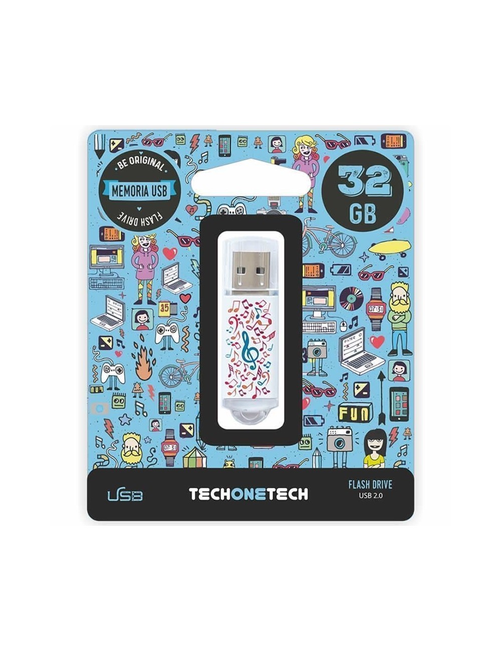 Pendrive 32GB Tech One Tech Music Dream USB 2.0