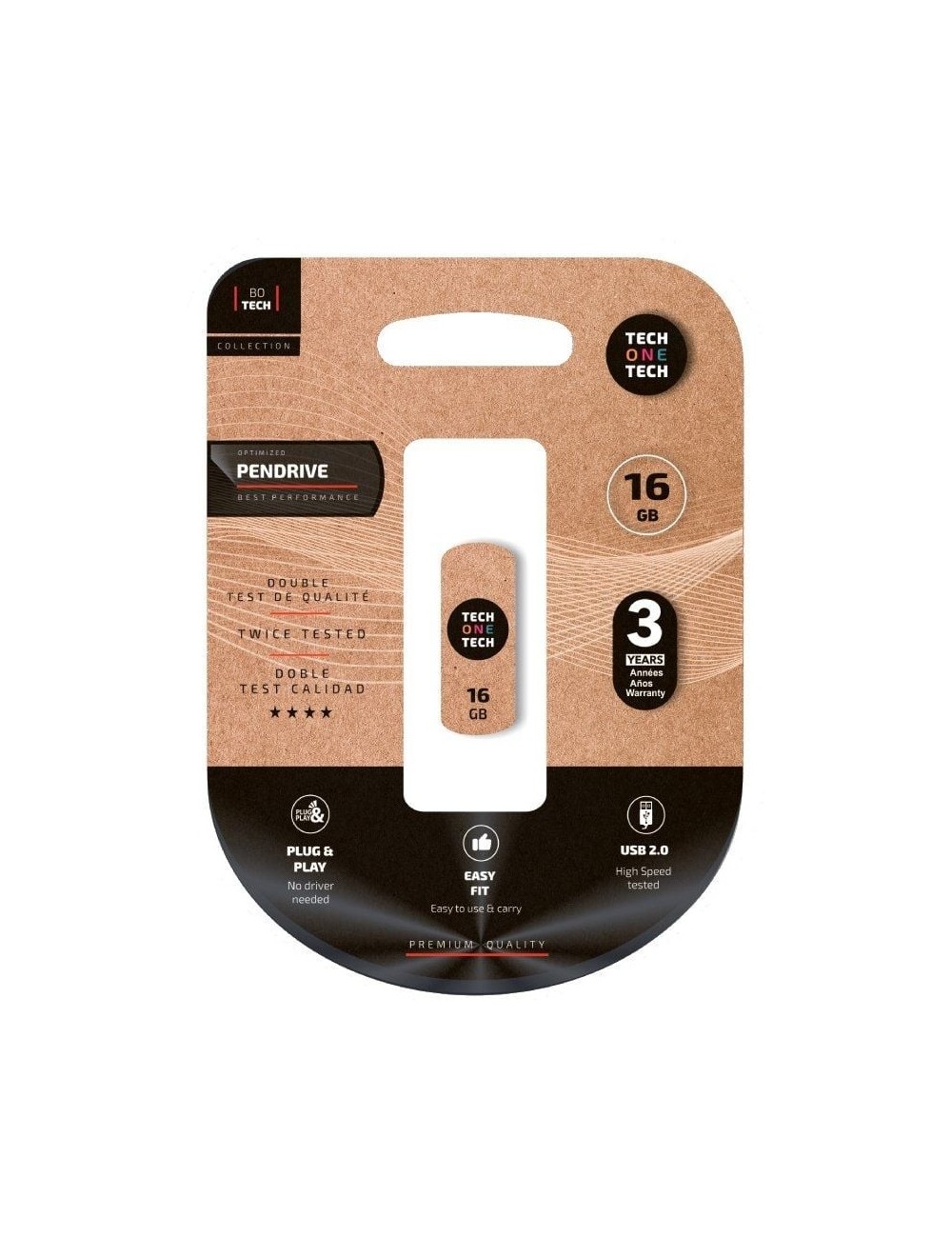 Pendrive 16GB Tech One Tech Pro Smart Clip USB 2.0