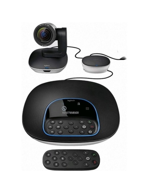 Sistema de  Videoconferencia Logitech Group/ Enfoque Automático/ Full HD