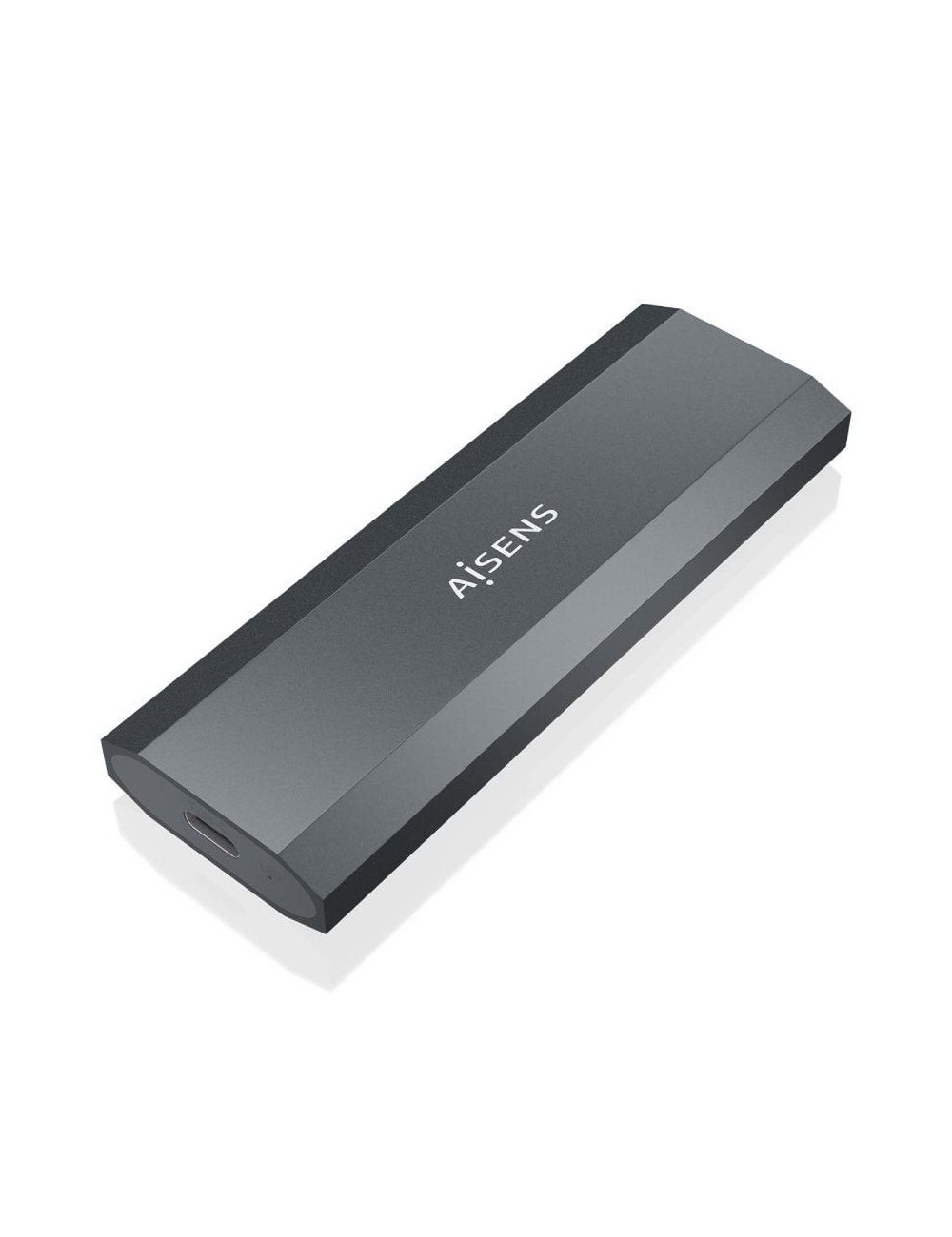 Caja Externa para Disco SSD M.2 NVMe Aisens ASM2-029GR/ USB 3.2/ Sin tornillos