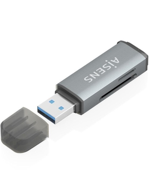 Lector de Tarjetas Externo Aisens ASCR-2A09-GR/ USB 3.1