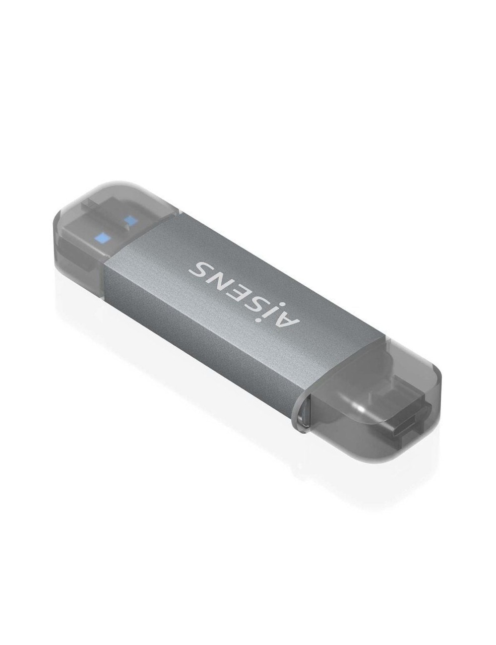 Lector de Tarjetas Externo Aisens ASCR-2AC08-GR/ USB 3.1