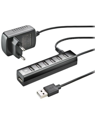 Hub USB 2.0 con Alimentación Externa NGS IHUB7 Tiny/ 7xUSB