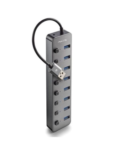 Hub USB NGS IHUB8 / 8xUSB 3.0/ Gris