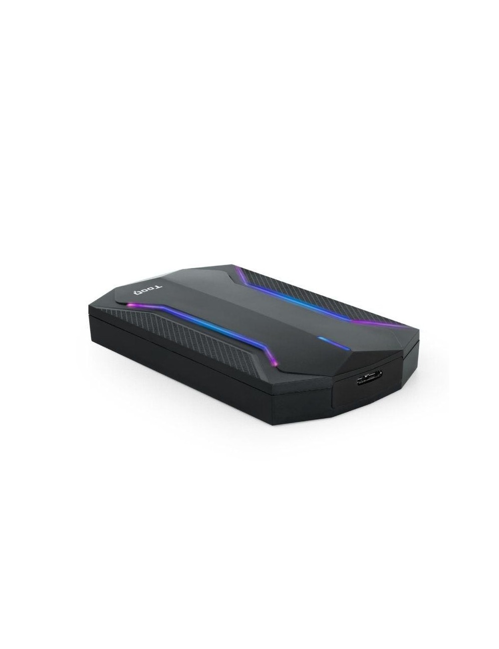 Caja Externa Gaming para Disco Duro de 2.5' TooQ TQE-2599RGB/ USB 3.1/ Sin tornillos