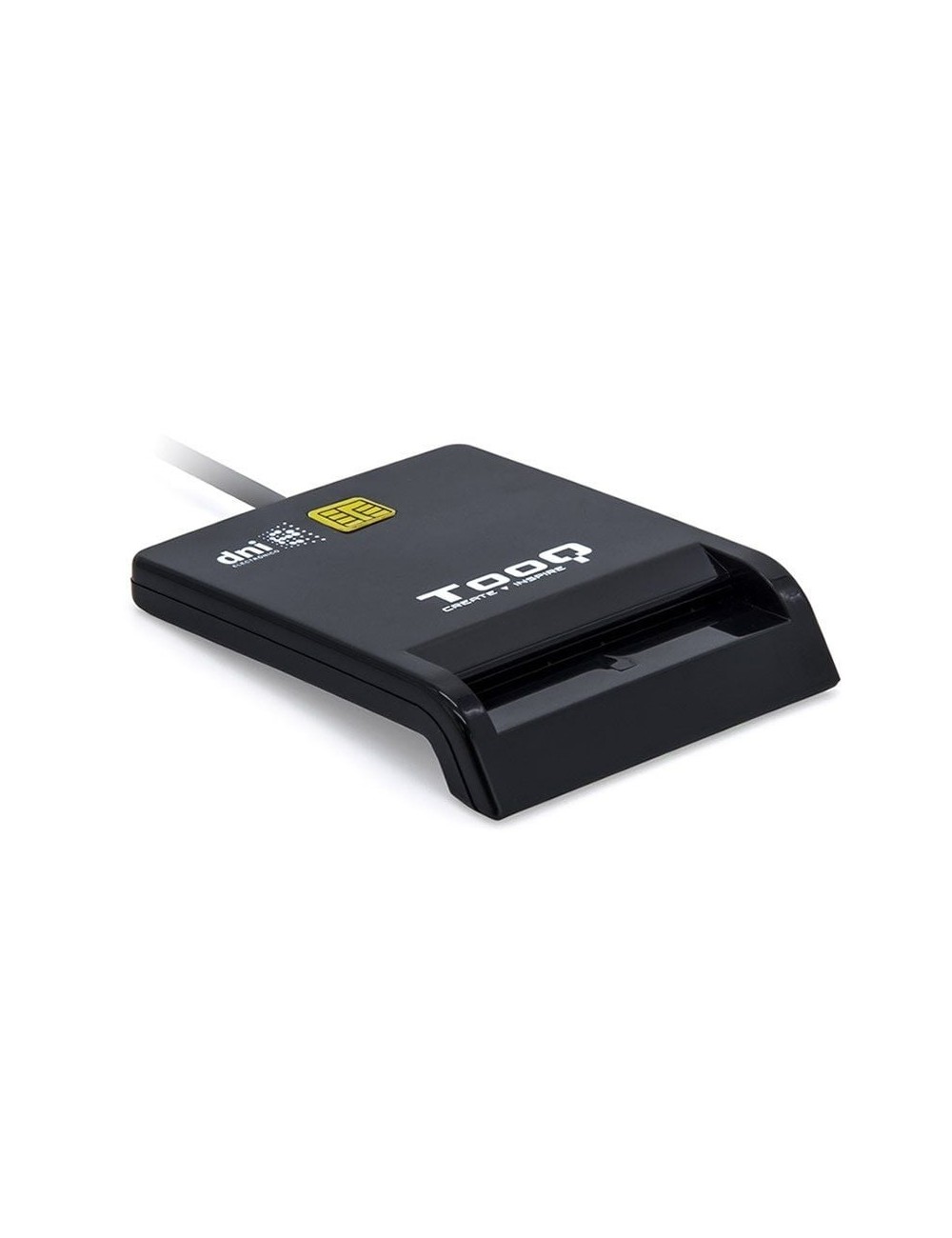 Lector de DNI TooQ TQR-210B/ USB 2.0/ Negro