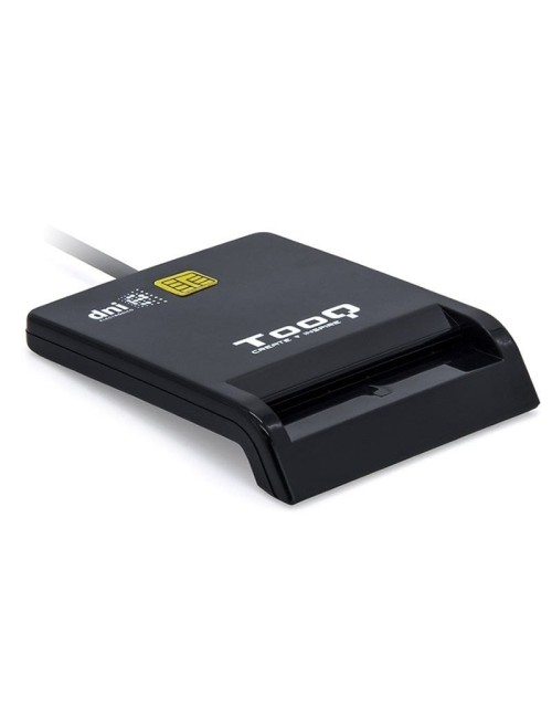 Lector de DNI TooQ TQR-210B/ USB 2.0/ Negro