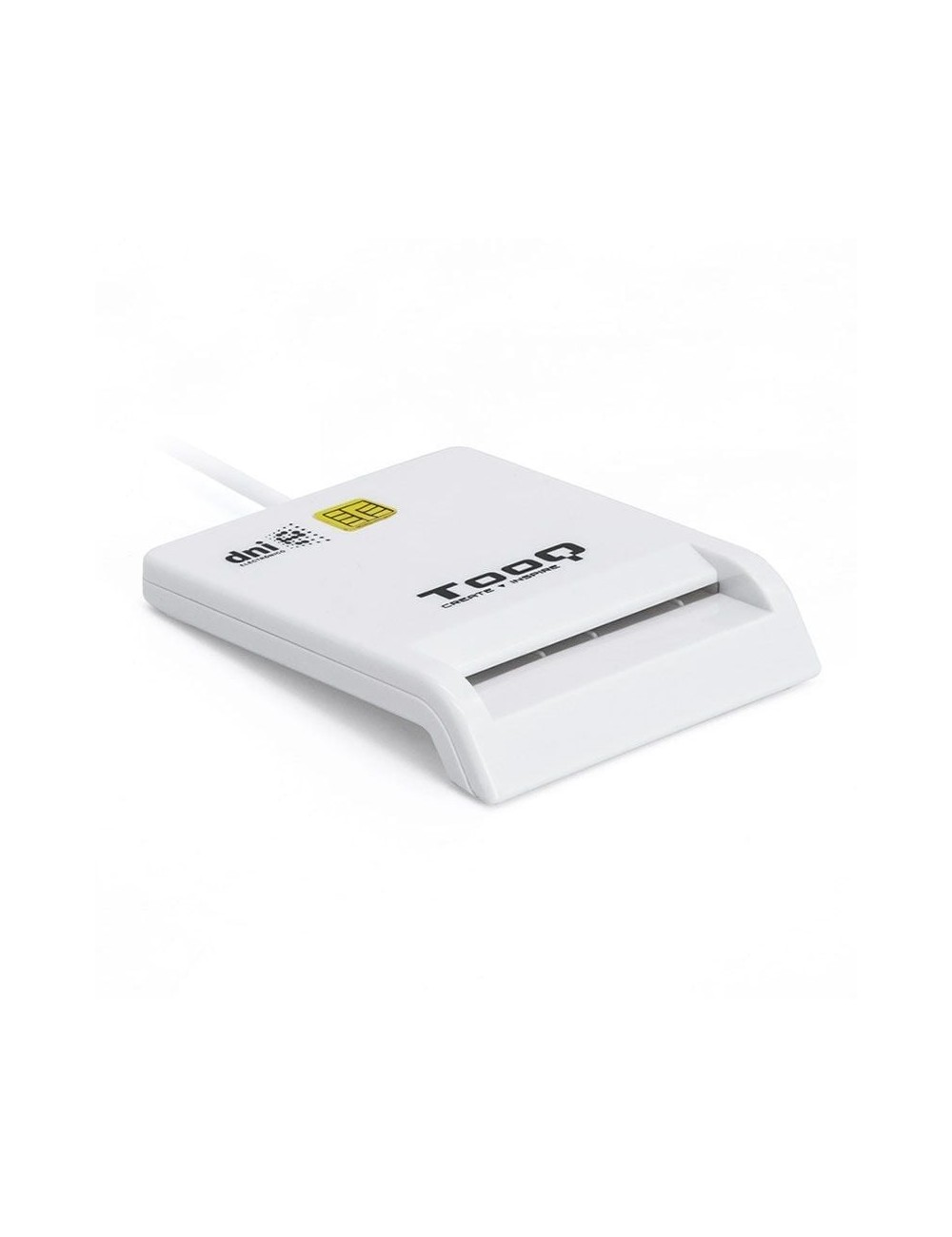 Lector de DNI TooQ TQR-210W/ USB 2.0/ Blanco
