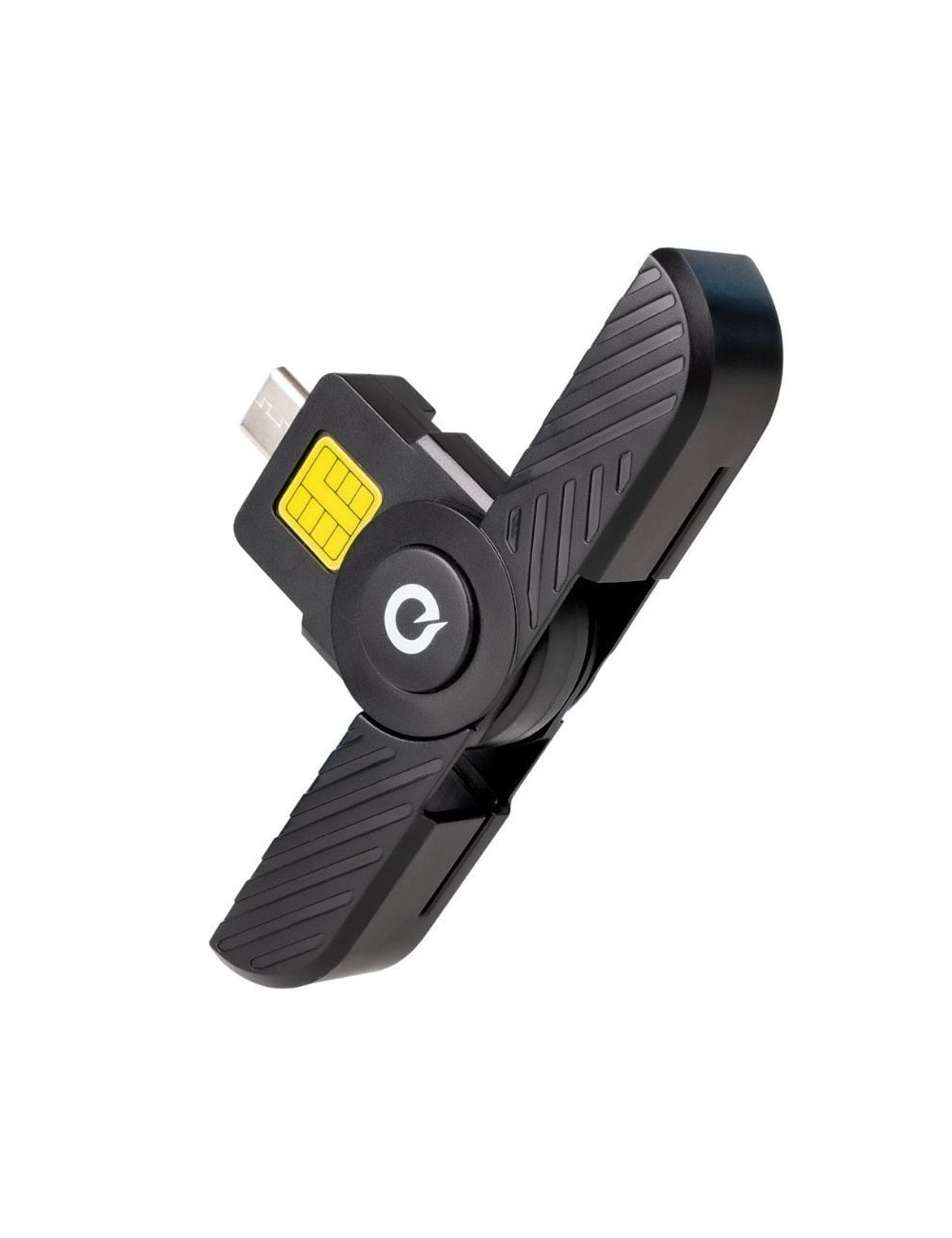 Lector de DNI y Tarjetas TooQ TQR-3011B/ USB Tipo-C/ Negro