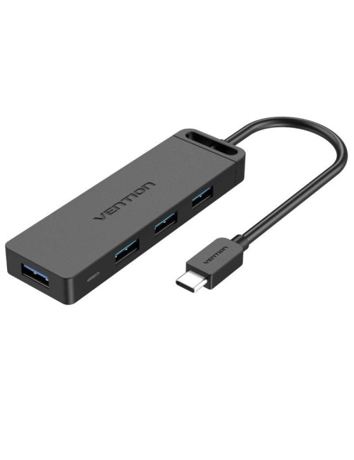 Hub USB Tipo-C Vention TGKBB/ 4xUSB/ 1xMicroUSB PD