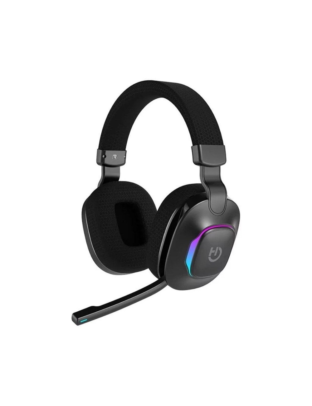 Auriculares Gaming Inalámbricos con Micrófono Hiditec Vortex ARGB/ Jack 3.5/ Bluetooth/ Negros