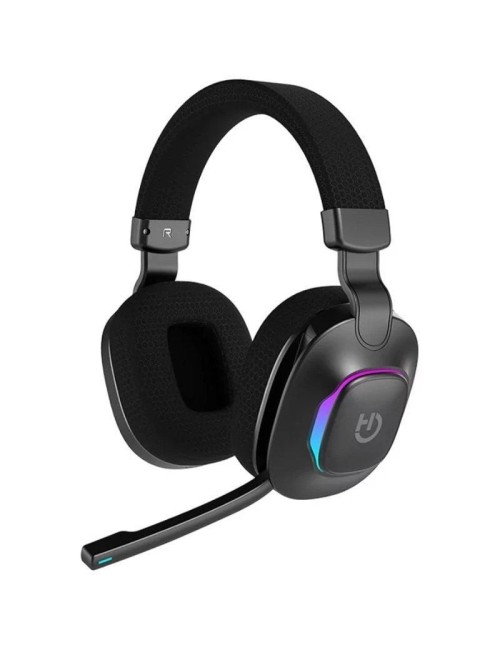 Auriculares Gaming Inalámbricos con Micrófono Hiditec Vortex ARGB/ Jack 3.5/ Bluetooth/ Negros