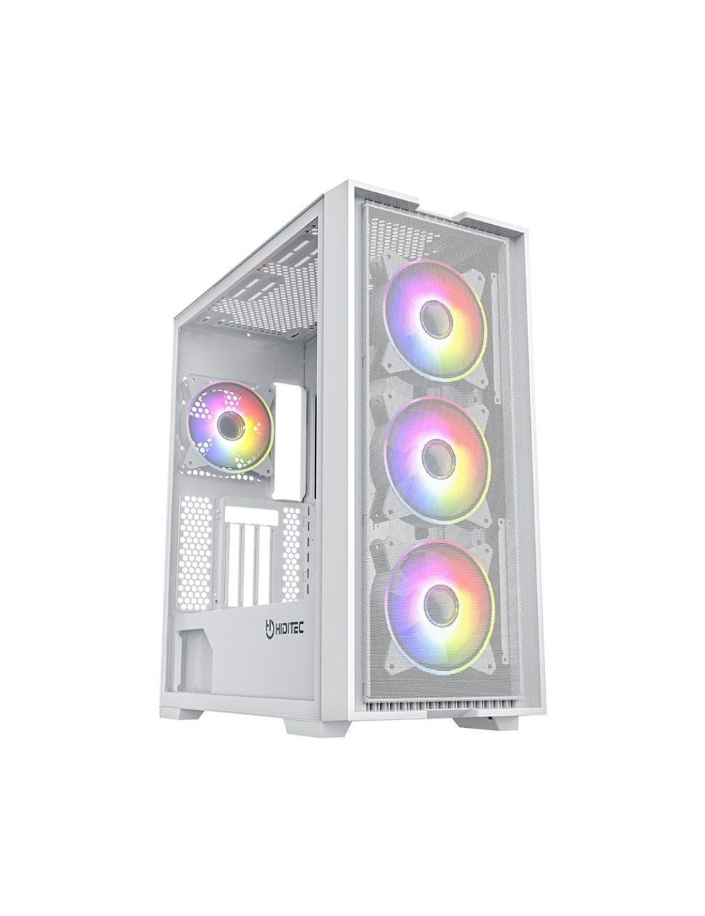 Caja Gaming Torre Hiditec H2 Air ARGB/ Blanca