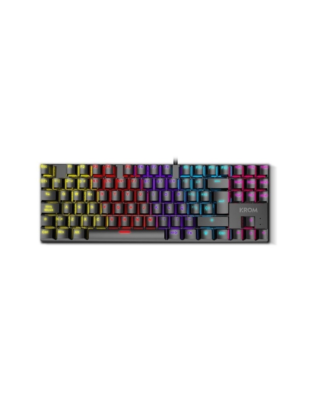 Teclado Gaming Mecánico Krom Kasic TKL/ Negro