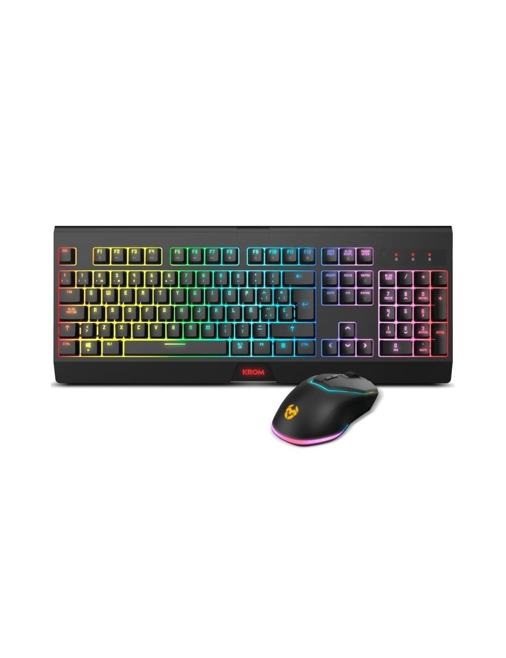 Pack Gaming Krom Kabala/ Teclado + Ratón Inalámbricos