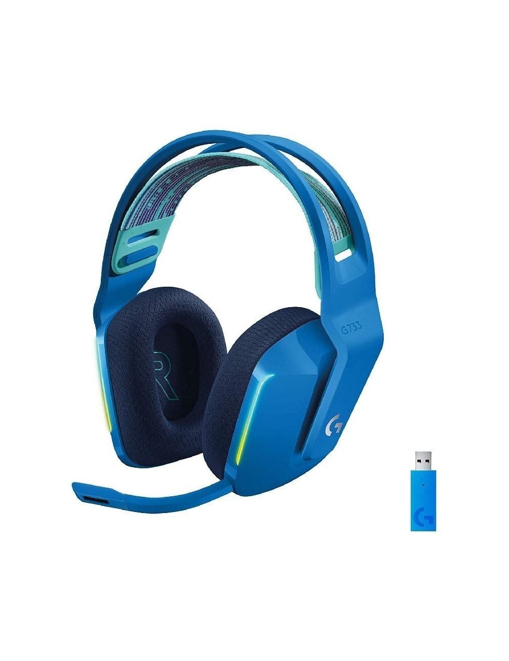 Auriculares Gaming Inalámbricos con Micrófono Logitech G733/ Azules
