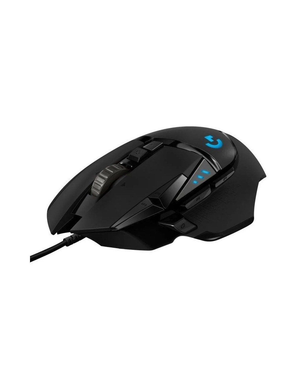 Ratón Gaming Logitech G502 Hero/ Hasta 25600 DPI/ Negro