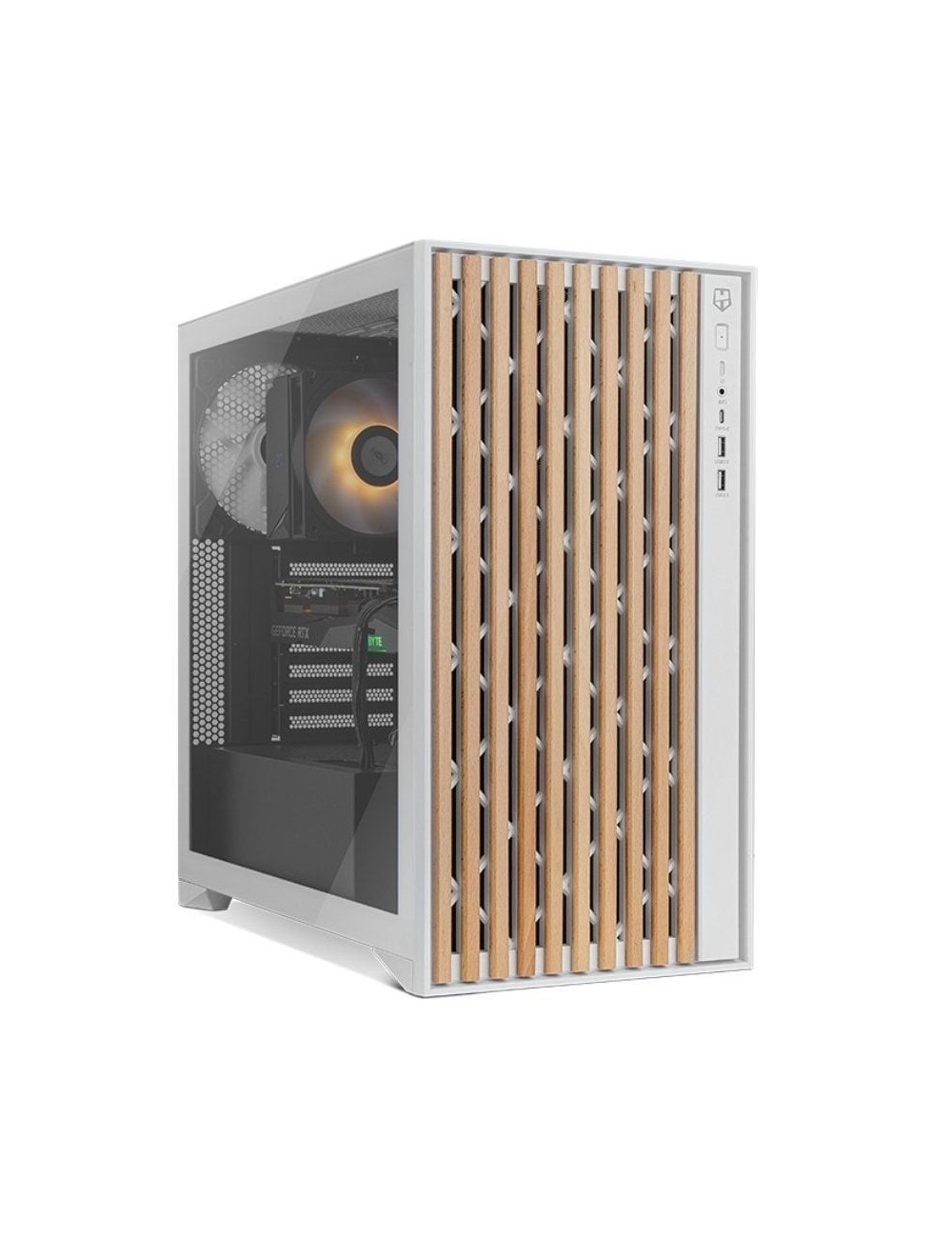 Caja Gaming Semitorre Nox Hummer Element/ Blanca