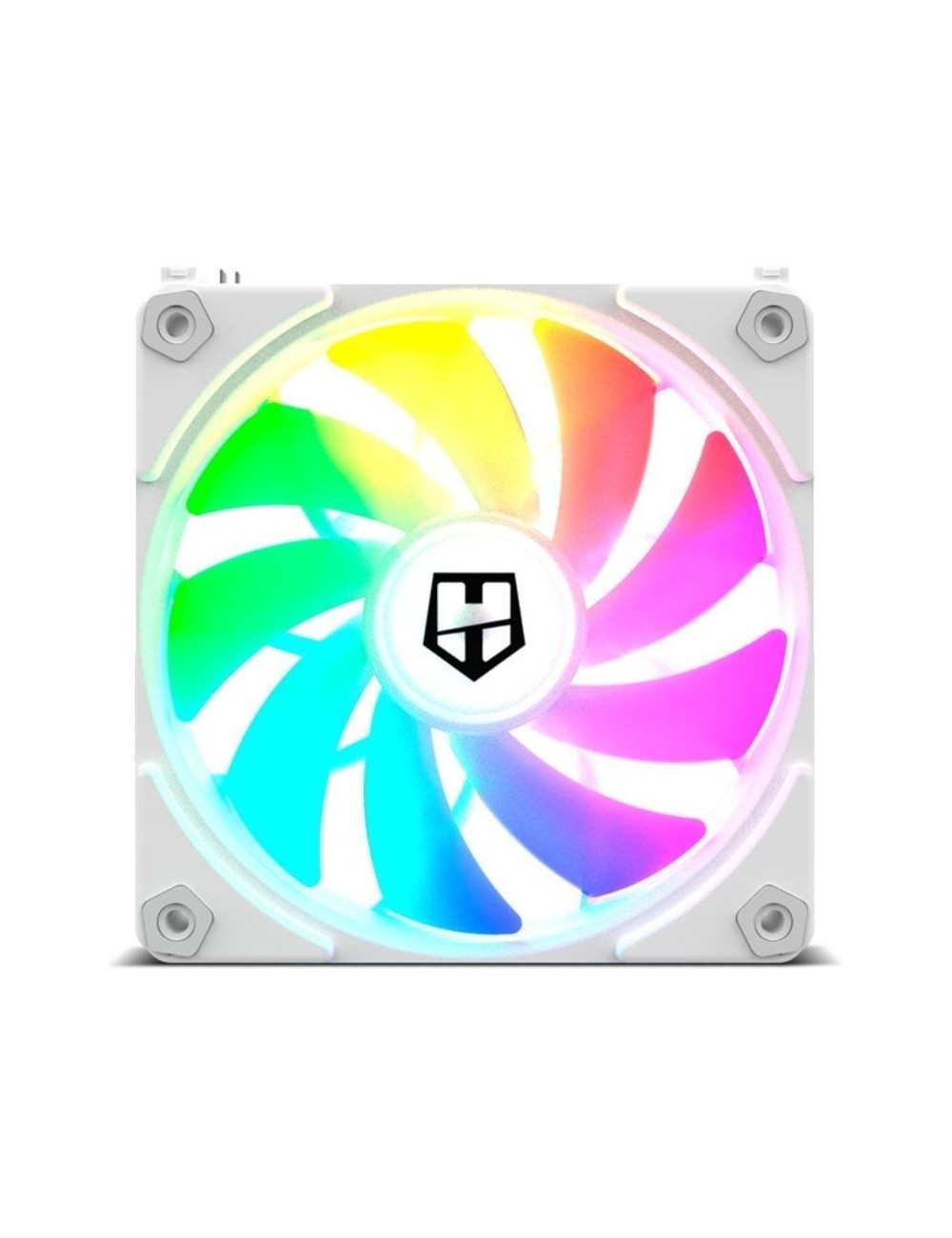 Ventilador Nox Easy Link/ ARGB/ 12cm/ Blanco