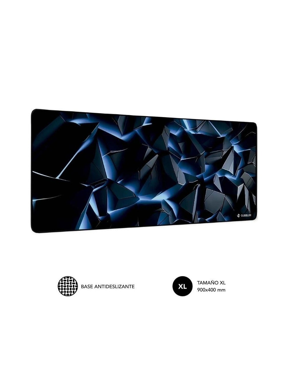 Alfombrilla Subblim Blue Obsidian XL/ 900 x 400 x 3 mm