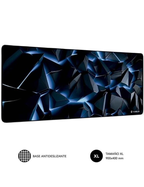 Alfombrilla Subblim Blue Obsidian XL/ 900 x 400 x 3 mm