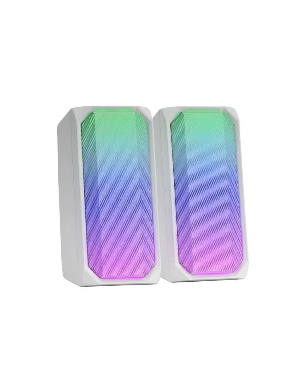 Altavoces con Bluetooth Mars Gaming MSRGBW/ 15W/ 2.0/ Blancos