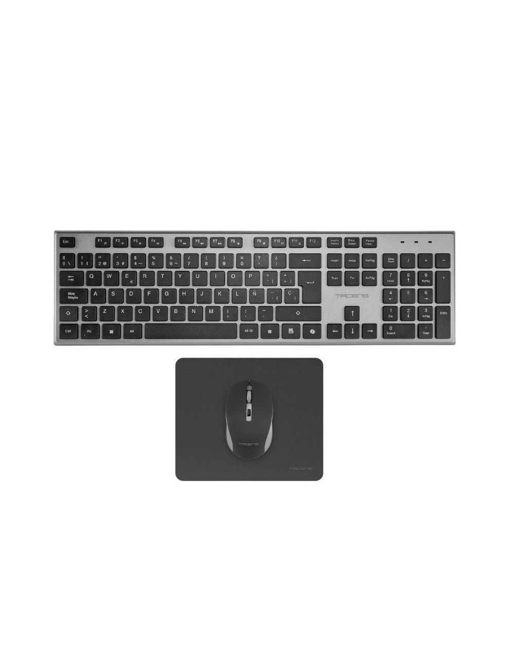Pack Gaming Tacens ZENITH/ Teclado Inalámbrico + Ratón Inalámbrico + Alfombrilla