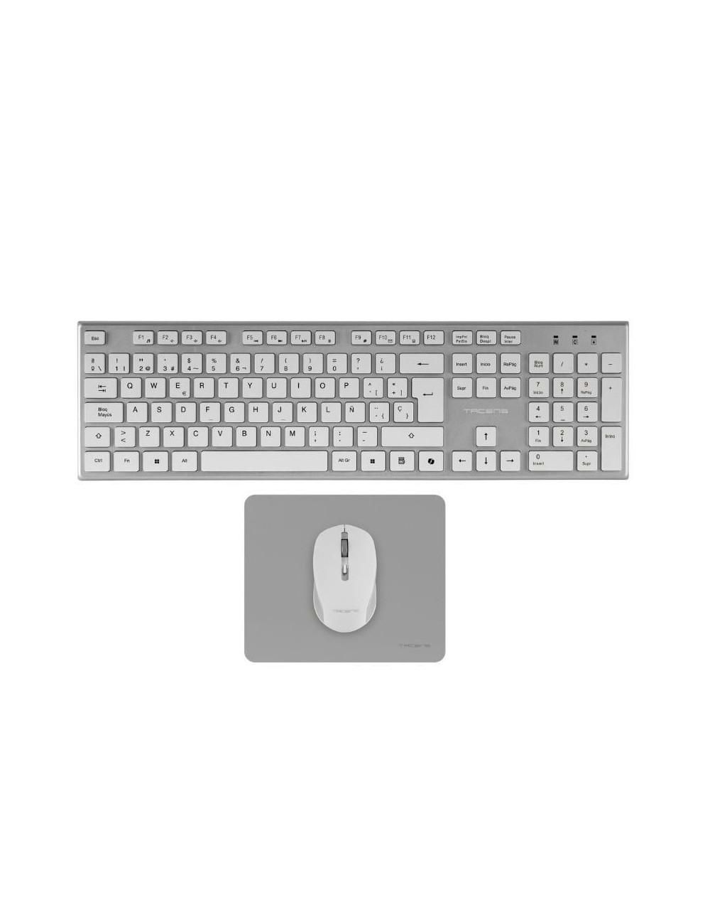 Pack Gaming Tacens ZENITH/ Teclado Inalámbrico + Ratón Inalámbrico + Alfombrilla