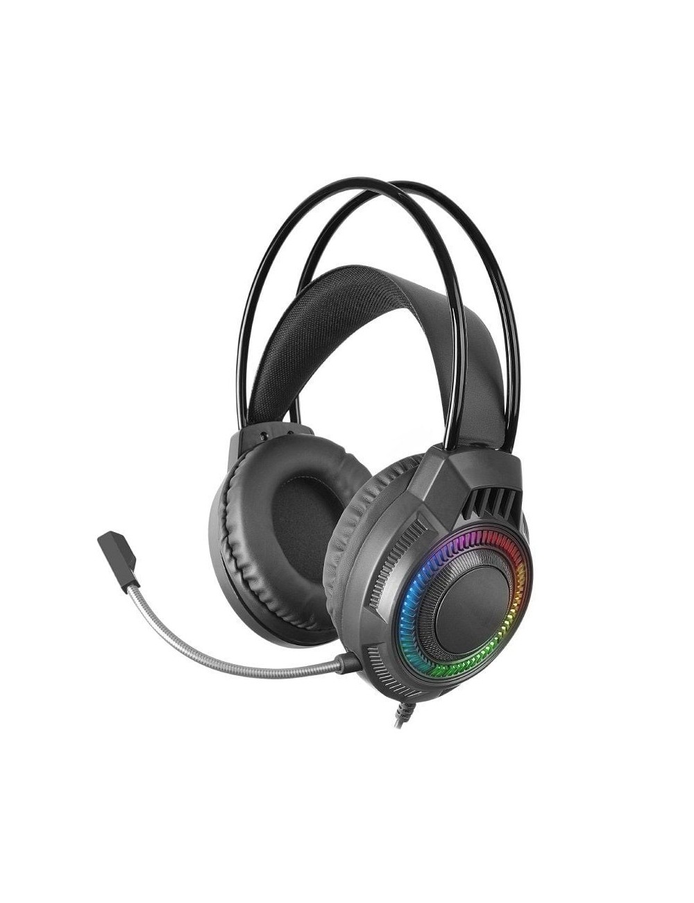 Auriculares Gaming con Micrófono Mars Gaming MH124/ Jack 3.5/ Negros