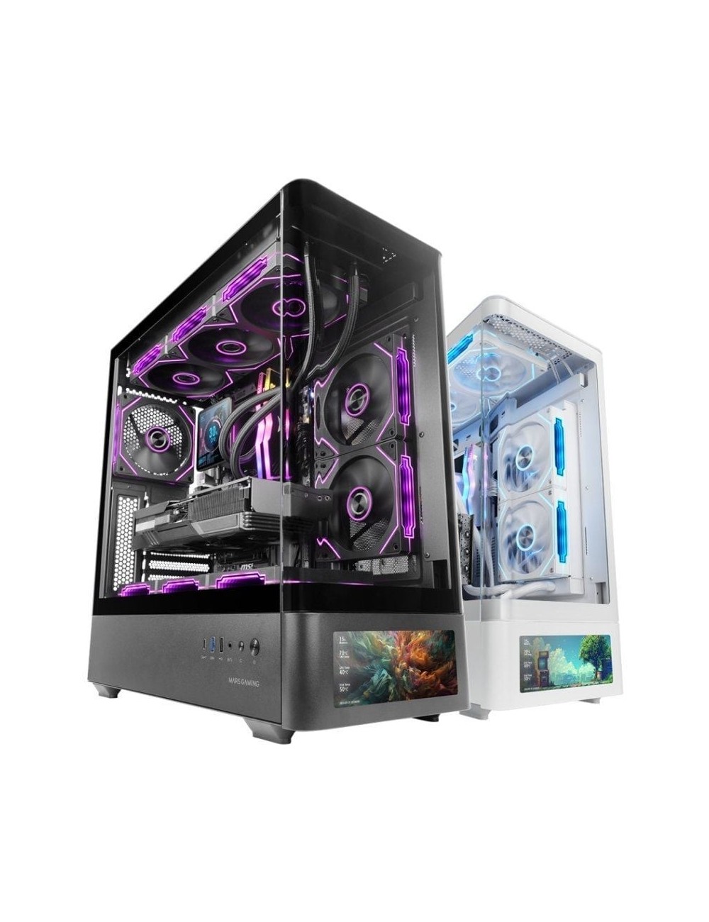 Caja Gaming Semitorre Mars Gaming MC-LCDPRO