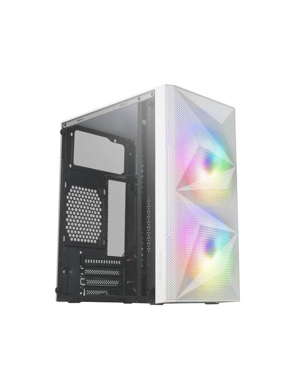 Caja Gaming Minitorre Mars Gaming MC-ME/ Blanca