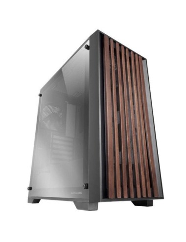 Caja Gaming Semitorre Mars Gaming MC-WOOD/ Cristal Cromado