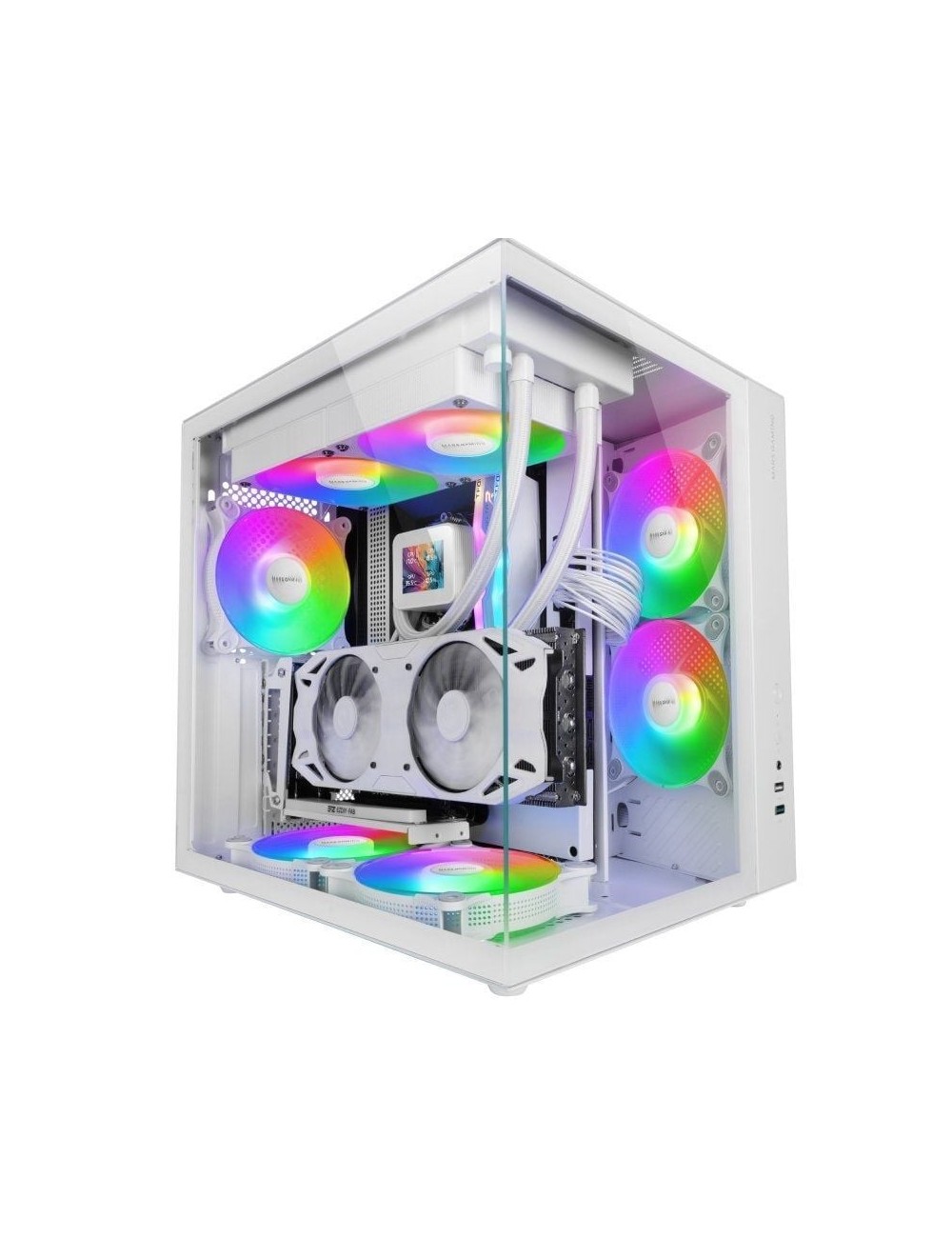 Caja Gaming Semitorre Mars Gaming MCV-ONE/ Blanca